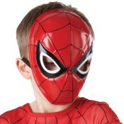 Halbmaske Spider-Man Einheitsgröße für Kinder 1 Stück rot