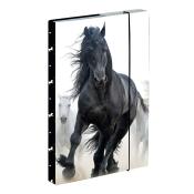 Heftbox Pferd A4 weiß/schwarz