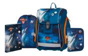 Schultaschen-Set Premium Light Mars 4-teilig blau