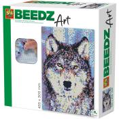 BEEDZ ART Bügelperlen-Set Wolf 45,5 x 30 cm bunt