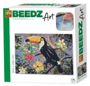 BEEDZ ART Bügelperlen-Set Tucan 30 x 45,5 cm bunt