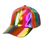 Mütze Regenbogen mit holographischem Effekt Einheitsgröße bunt