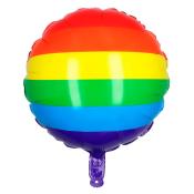 Folienballon Regenbogen Ø 45 cm bunt