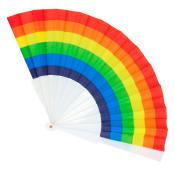 Regenbogenfächer Pride 23 cm bunt