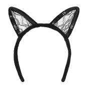 Diadem Lacy cat schwarz
