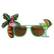 Cocktail-Brille Hawaii bunt