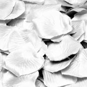 Streudeko Rosenblätter 144 Stück weiß