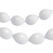Ballons für Ballongirlande Coconut White 8 Ballons weiß