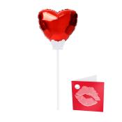 Mini-Wunschballon XS Rotes Herz 15 cm rot