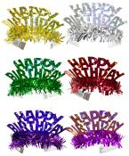 FOLAT Tiara Happy Birthday 6 Stück mehrere Farben