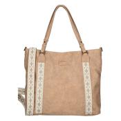 Shopper aus PU-Leder 41 x 13 x 37 cm rosa