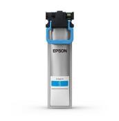 Epson Tintenpatrone, silberne Farbe, blauer Griff, beschriftet mit 'C'.