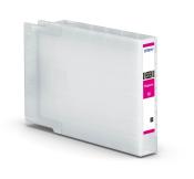 Magenta Tintenpatrone von Epson. Transparentes Gehäuse mit farbiger Kennzeichnung.