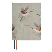 Bulletjournal A5 Zugvögel Elegant Earth 160 Seiten punktkariert grau