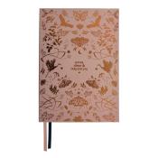 Bulletjournal A5+ Schmetterlinge Elegant Earth 160 Seiten punktkariert rosa 