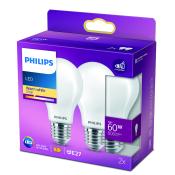 PHILIPS LED-Lampe Classic E27 7 Watt warmweiß 2 Stück