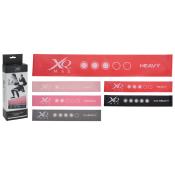 XQ Max Resistance Bänder-Set 5 Stück rot/grau