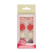 Figuren aus Zuckerguss Mini Blumen 32 Stück