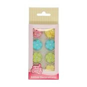 Figuren aus Zuckerguss Pastellblumen 32 Stück
