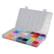 Perlen-Set 440 g in Aufbewahrungsbox mehrere Farben