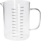 Messbecher aus Glas 1,1 Liter transparent