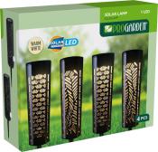 Solarlampe 4er Set schwarz