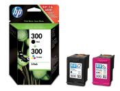 HP Tintenpatronen Multi-Pack Nr. 300, schwarz + tricolor 