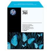 Schachtel für HP Designjet 761 Wartungskartusche. Auf der Vorderseite sind blaue Schmetterlinge auf schwarzem Hintergrund.