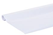 Rolle mit weißem Papier, leicht gewellt. Das Papier ist glatt und unbedruckt.
