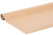 Braunes Papier auf einer Rolle. Es ist glatt und unbedruckt.
