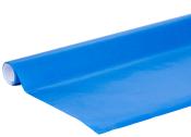 Rolle blauer Geschenkpapier. Glatte Oberfläche, leicht glänzend.