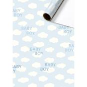 Papierrolle Baby Boy 2 x 0,7 m blau