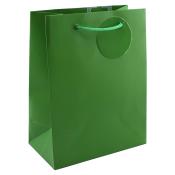 Geschenktragetasche mittel 18 x 23 x 10 cm dunkelgrün