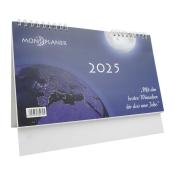 Tischkalender Mondplaner 2025 24 x 17,5 cm weiß