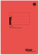 Rotes Kassabuch mit schwarzem Aufdruck. DIN A5, 40 Blatt, 2 Spalten.