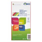 ÖKI Kuvert C5/6 mit Haftstreifen 5 Farben sortiert 20 Stück