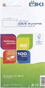 Packung mit 100 C6/5 Umschlägen. Premium-Qualität, haftklebe und ohne Fenster.