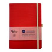 Notizbuch Tenax Denkzettel A5 kariert 192 perforierte Seiten rot
