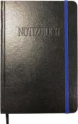 Notizbuch, A4, mit Gummiband und Lesezeichen, 80 Blatt glatt, 1 Stück 