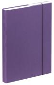 Heftbox A4 mit Gummibandverschluss violett