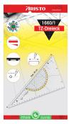 ARISTO TZ-Dreieck 1660/1 22,5 cm ohne Griff 60° transparent
