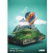 LIBRO Design Collegeblock Ballon A4 100 Blatt kariert