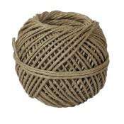 Runde Schnur aus Naturmaterial, eng gewickelt. Sie hat eine helle, beige Farbe.
