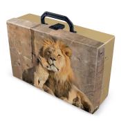 Handarbeitskoffer Löwe beige