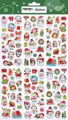 NOVOOO Seasons Xmas Lasersticker Schneemann 100 Sticker bunt