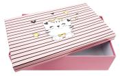 Bastelbox Katze 34,5 x 21,5 x 9,5 cm unbefüllt rosa