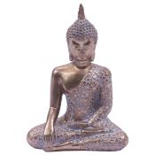 Dekofigur Buddha sitzend 14 x 6 x 10 cm gold