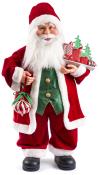 NOVOOO Seasons Xmas Standdeko Santa groß 90 cm rot/grün/weiß