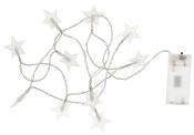 NOVOOO Seasons Xmas LED-Lichterkette Sterne mit 10 warmweißen Lämpchen 1,2 m