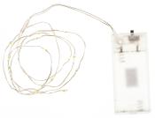 NOVOOO Seasons Xmas LED-Microlichterkette mit 10 warmweißen Lämpchen 105 cm